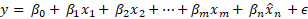 Regression equation with estimated values